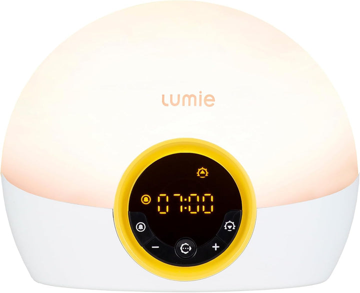 Bodyclock Spark 100 - Wake-Up Light Alarm Clock with Sleep Sunset, White/Off-White