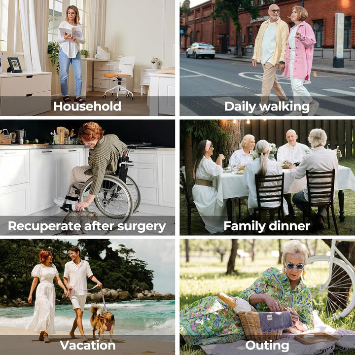 Women'S Wide Fit Open Toe Diabetic Sandals Edema Shoes Surgical Footwear with Adjustable Strap Slippers for Swollen Feet