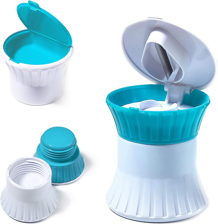 Multifunction Pill Cutter, 3 in 1 Splitter/Crusher/Box for Small Pills, Upgraded Design, High Safety