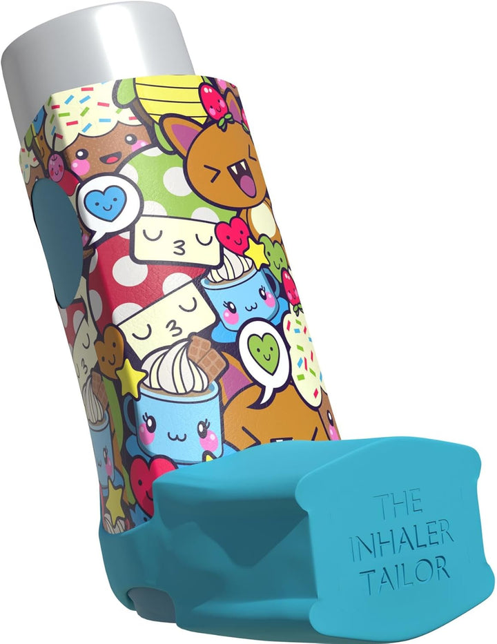 Urban Art Collection of Inhaler Cases – for Ventolin and Shorter Style Inhalers – Vegan Leather Case for Kids and Adults – Handmade in England (Stitched with Love, Shorter Style)