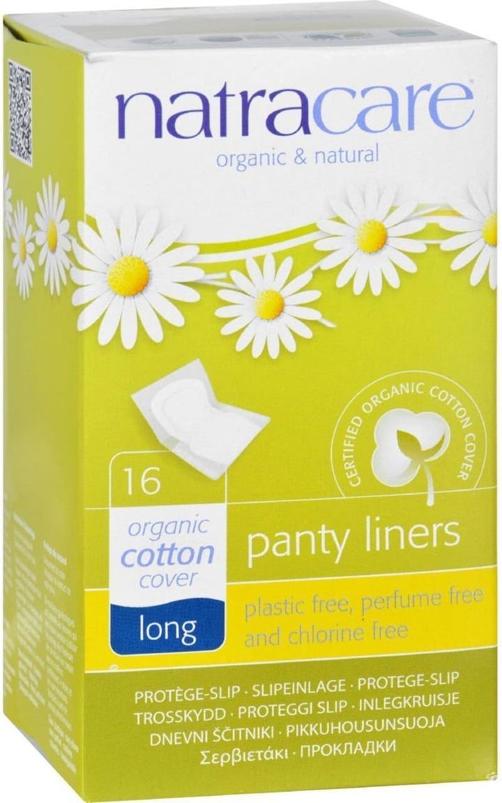 Natural Curved Panty Liners with Organic Cotton | 30 Liners X 3 Packs (90 Liners)