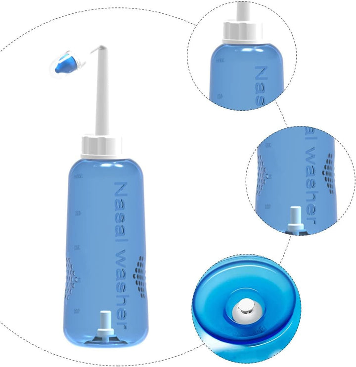 2Pcs Sinus Rinse Bottle Nose Cleaner Nasal Irrigator Nasal Flush Unique Construction