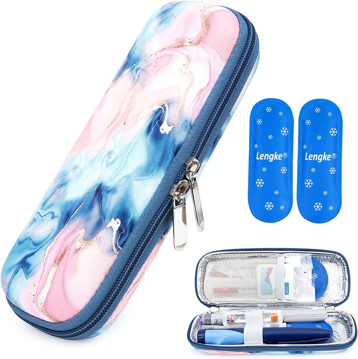 Reusable Ice Packs for Insulin Cooler - 4PCS Nylon Gel Ice Packs for Diabetic Insulin Travel Case Medicine Cool Bag (4PCS)