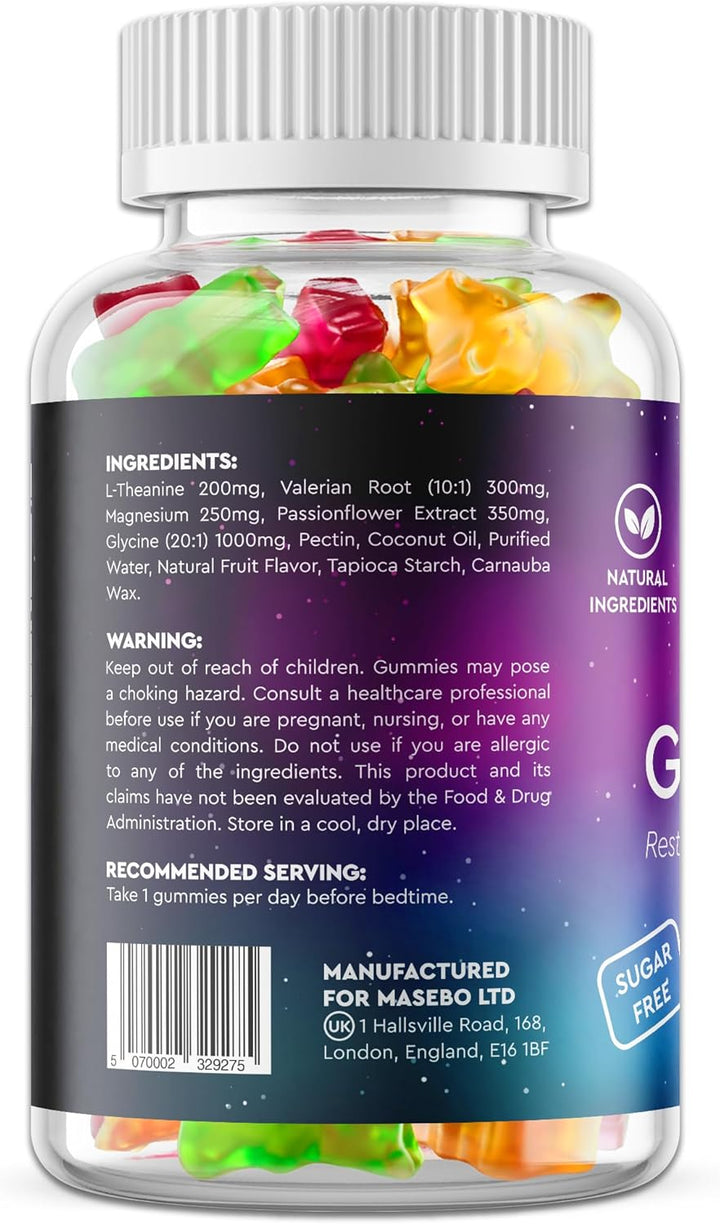 Sleeping Aid for Adults – 70 Extra Strong Natural Sleep Gummies with L-Theanine & Magnesium – Herbal Sleep Gummies for Adult Restful Sleep & Relaxation – Night Time Support