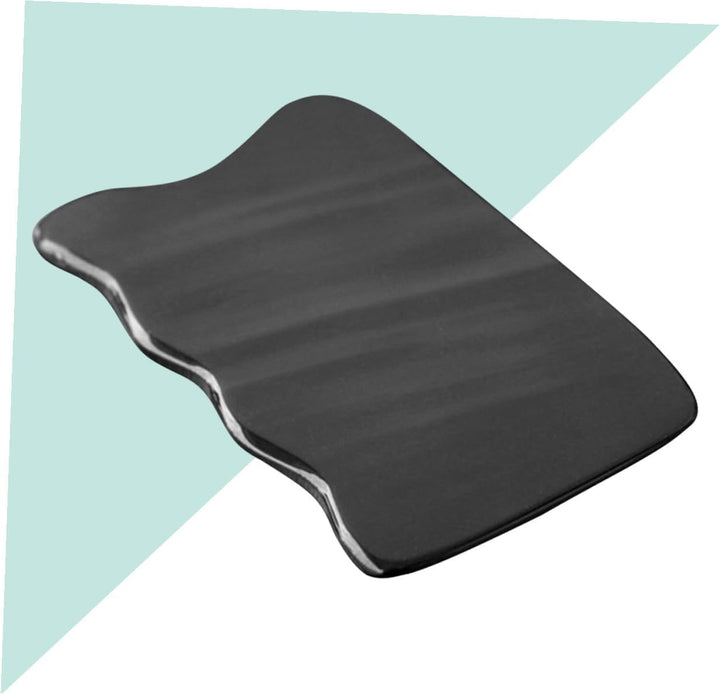 Natural Horn Scraping Board Gua Sha Tool Smooth Skin-Friendly Massager for Face Neck Back Therapy Massage with Comfortable Grip