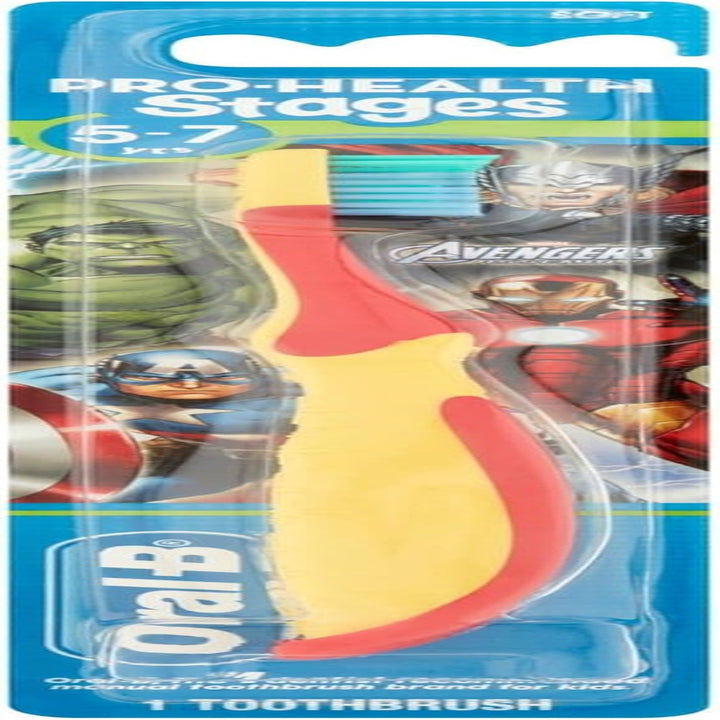 Kids Toothbrush, Pro-Helth Stges Mrvel vengers for Children ges 5-7 Yers Old, Soft (Pck of 6) - ssorted Chrcters