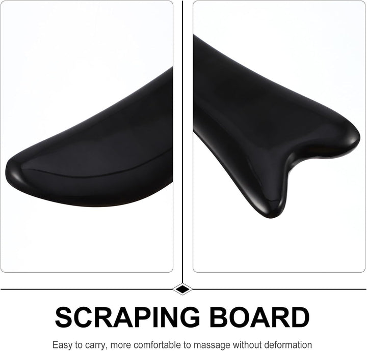 Gua Sha Board Facial Massager for Women Natural Buffalo Horn Scraping Tool with Rounded Edges Enhances Promotes Collagen Deep Skincare Absorption for Facial and Eye Therapy