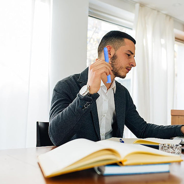 3 Pcs Chewable Breathers Sticks, Breath Strips with Aromatherapy Oil, Focus Clear Respiratory Function Homefor Commuters Students Professionals