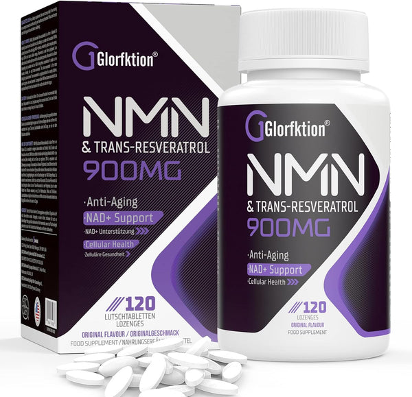 Trans-Resveratrol & NAD+ 900Mg, Enhanced with Black Pepper for Max Absorption, 120 Fast-Acting Lozenges for 4 Month Supply (120 Count (Pack of 1))