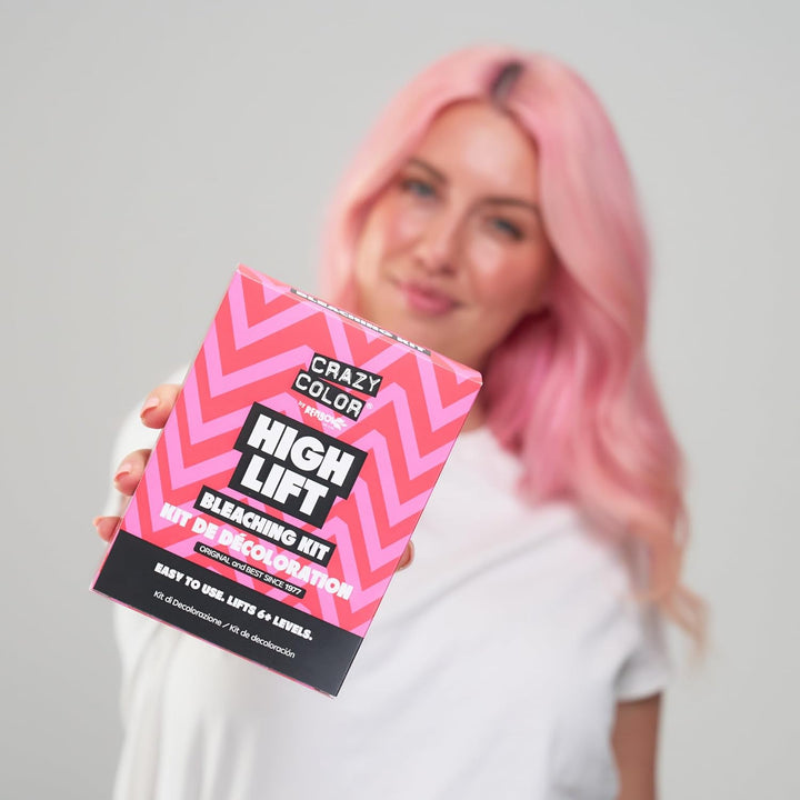 High Lift Bleaching Kit. Pre-Lightener Powder Bleach & 30 Vol (9%) Developer | Achieve up to 6+ Levels of Lift. Vegan & Cruelty Free