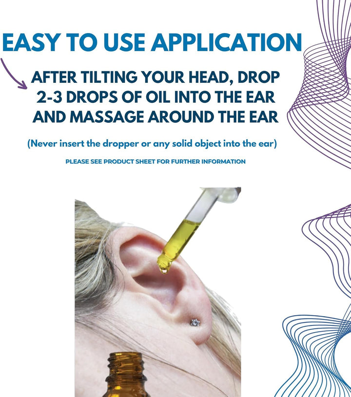 Extra Virgin Olive Oil Ear Drops for Ear Wax Removal, Gently Softens & Removes Earwax, Easy Dropper Application, 10Ml