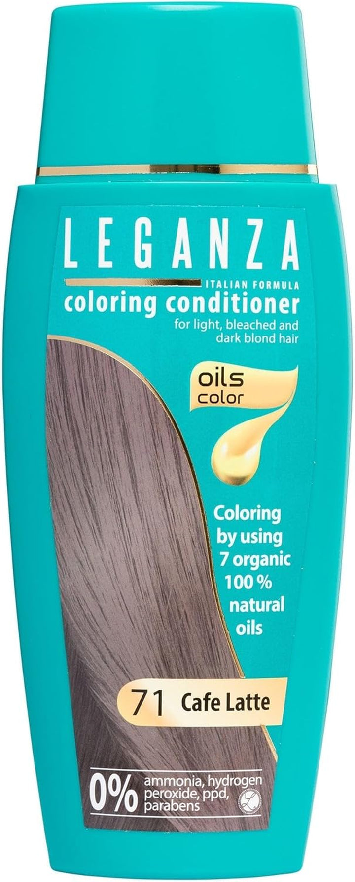 Hair Coloring Conditioner Natural Balm Color Copper Titian Nº 40 | Enriched with 7 Natural Oils | Ammonia, PPD and Paraben Free | 150 Ml
