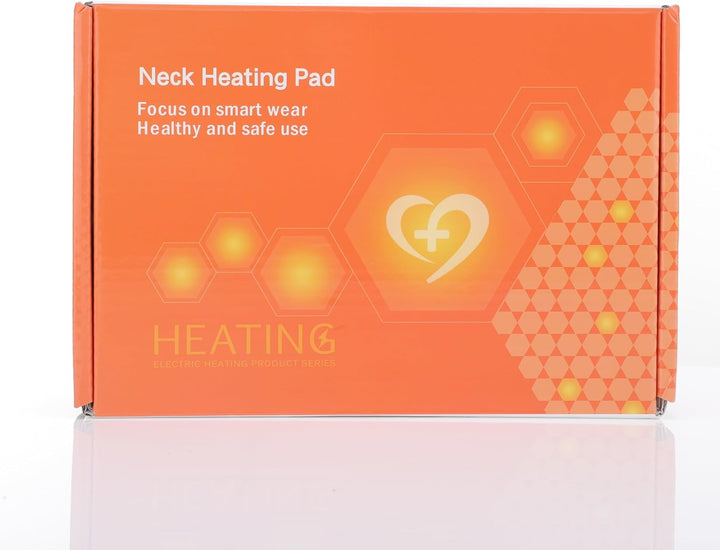 Neck Heating Pad for Pain, Cordless Neck Massager with Heat, Wrap with 660Nm 850Nm Red Light Heats, 3 Levels Heat & Massage Neck Warmer Brace