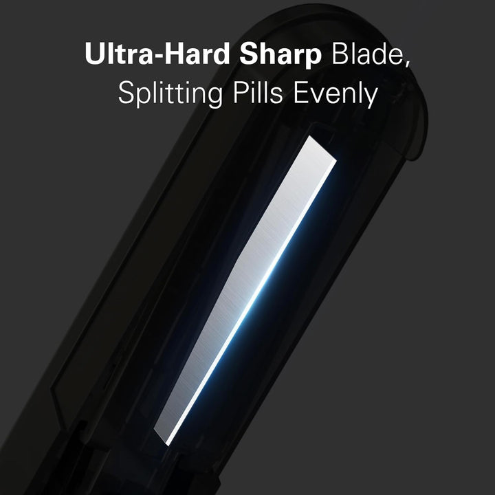 Pill Cutter for Multiple Pills, Tabtet Cutter for Pills, Pill Cutter Splitter for Small and Tiny Pills, Pill Splitter with Stainless Steel Hidden Sharp