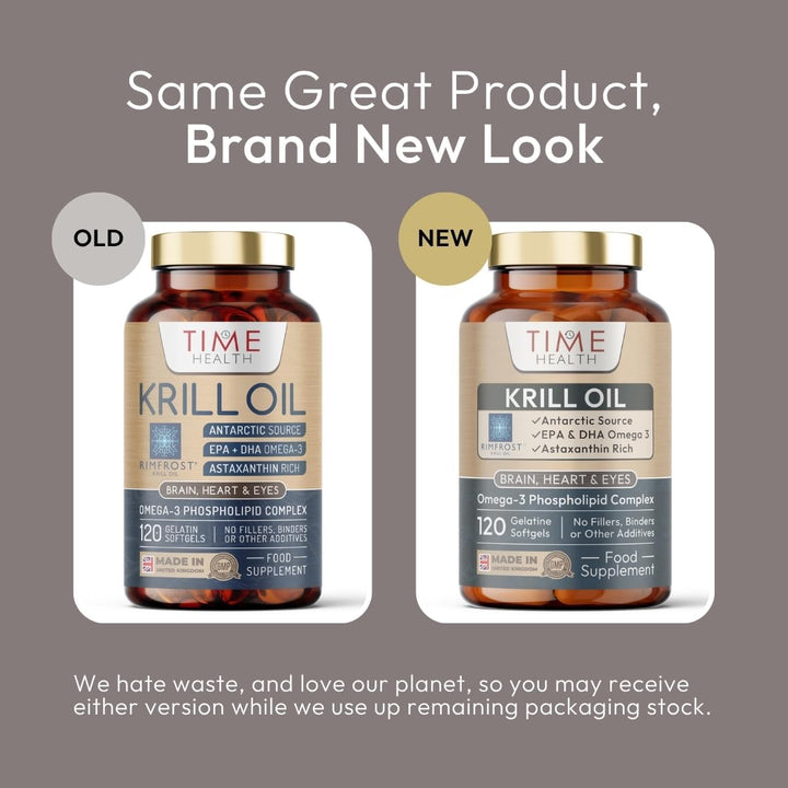 RIMFROST® Antarctic Krill Oil | Ultra Rich Omega-3 Including DHA/EPA Phospholipids & Astaxanthin | 120 Softgel Capsules | Fast Absorption & Highly Efficient | No Aftertaste | Sustainable