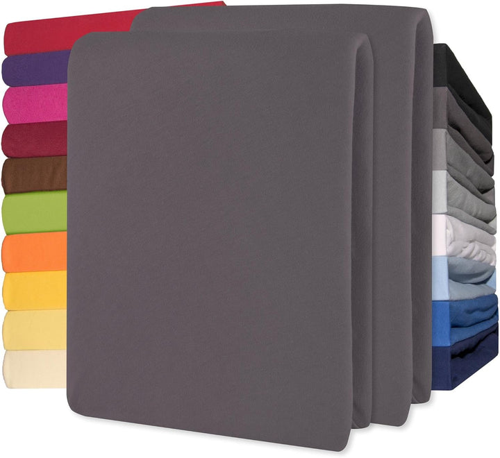 Lucina Fitted Sheet Cotton 200X200-200X220 Cm Royal Blue