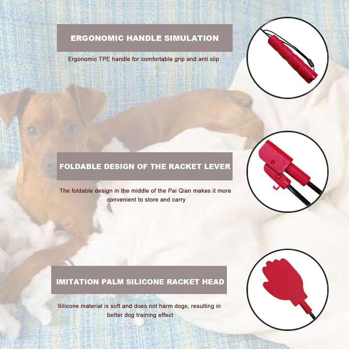 Training Stick, Silicone Retractable Toy Stick with Foldable for Dogs, Extendable Fiber Rod, Flirt Stick, Wandettee Teaser, Pet Flirting Stick