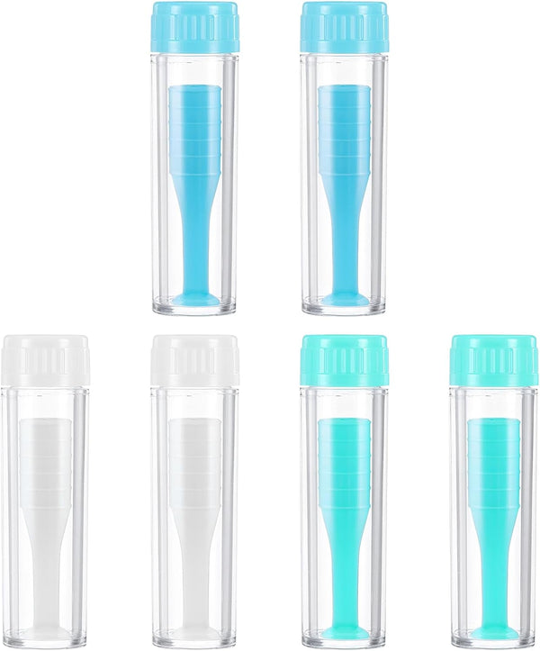 6Pcs Contact Lens Remover,Soft Contact Lens Applicator,Silicone Contacts Lenses Suction Holder for Rgp and Scleral Lenses, Hygienic Suction Holder, Easy Grip, Lightweight, for Travel Outdoor