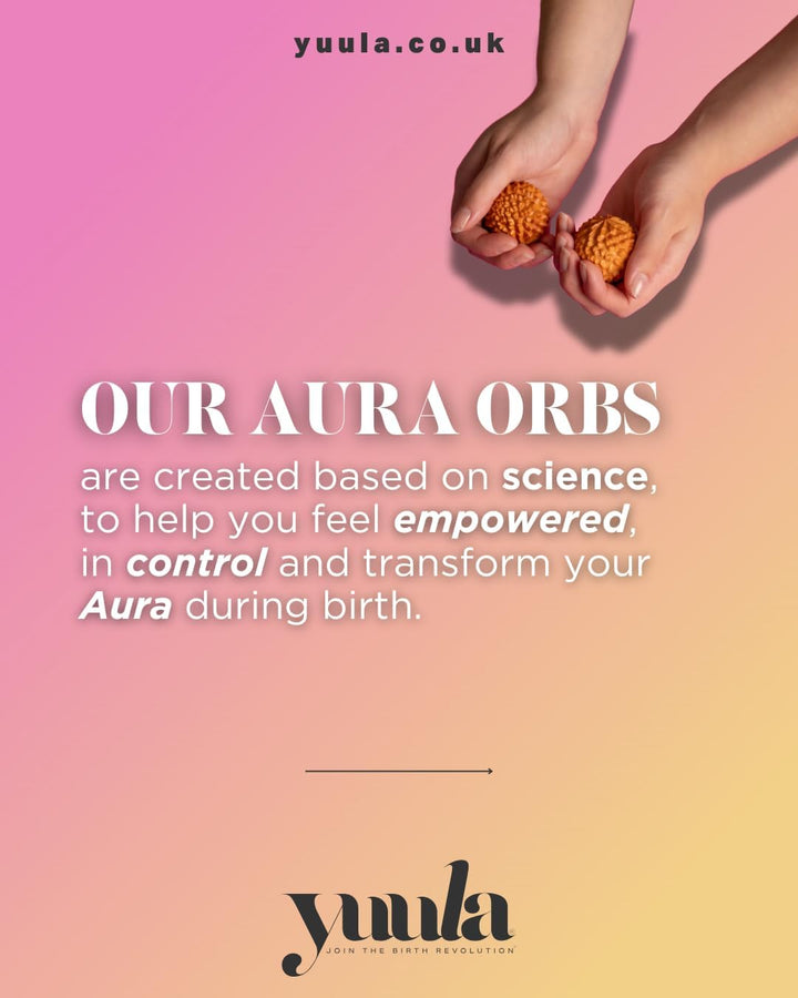 The Aura Orbs by  | Better than a Birth Comb | Labour Balls | Pain Relief | Acupressure | Massage Tool | Made by a Midwife