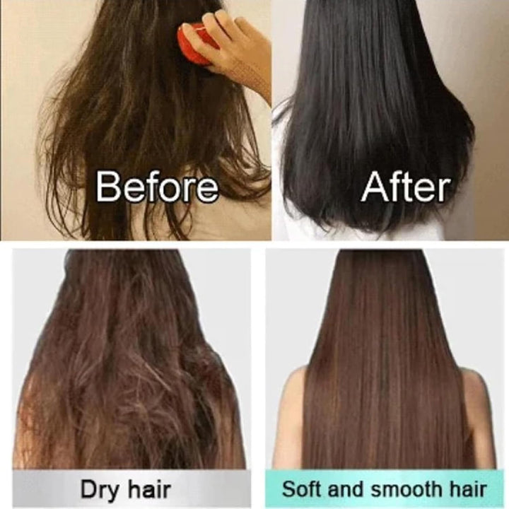 Keratin Revitalizing Cream Hair Mask, Women'S Smooth Leave-In Conditioner, Deep Moisturizing, Damaged Hair, Strong and Smooth