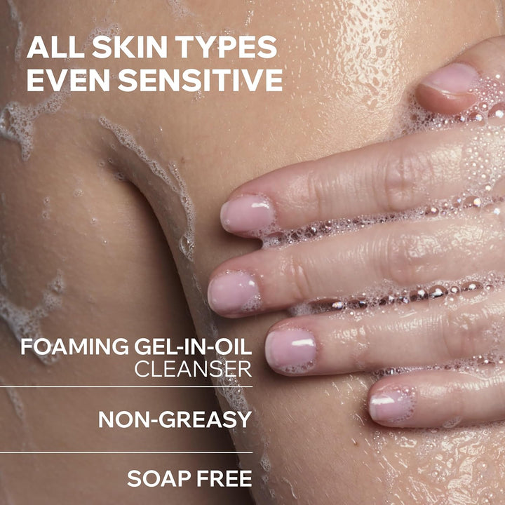 Cleansing Oil 1L - Body & Face - Sensitive Skin - Cleanses, Nourishes, Prevents Dryness - with Gentle Superfatting Agents Leaving a Soft, Protective Film on the Skin