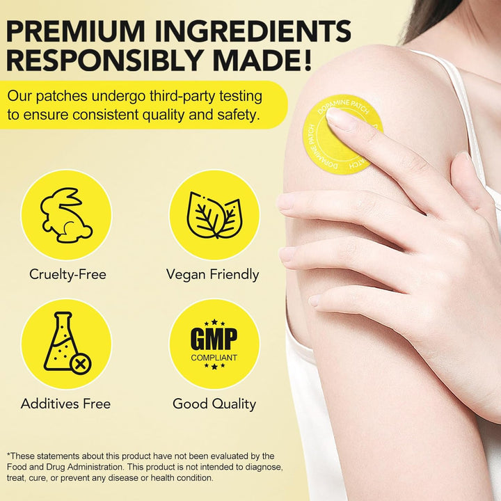 3 Packs Dopamine Patches Extra Strength, 30 Vegan Mood Boost Support Patches for Daily Mental Wellness,Positivity & Motivation,Supports Dopamine & Serotonin Balance, Adult Sex Toys for Women