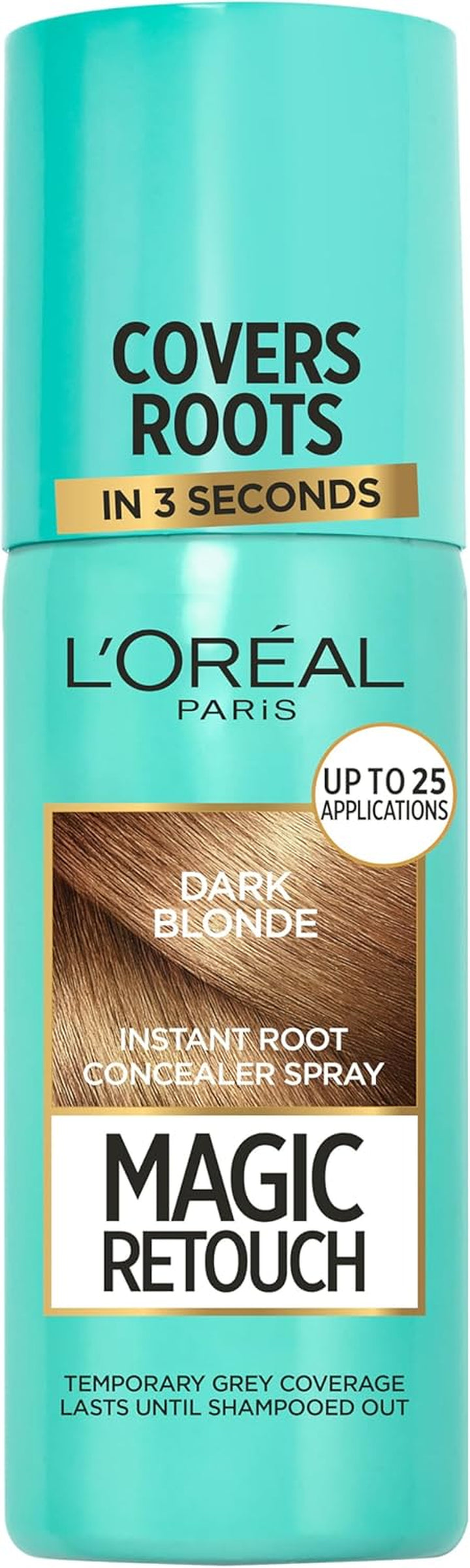 Paris Magic Retouch Instant Root Spray, Dark Brown. Offers Flawless Coverage for Grey Regrowth in 3 Seconds. This 75Ml Spray Provides a Quick, Easy Way to Conceal Roots Perfectly.
