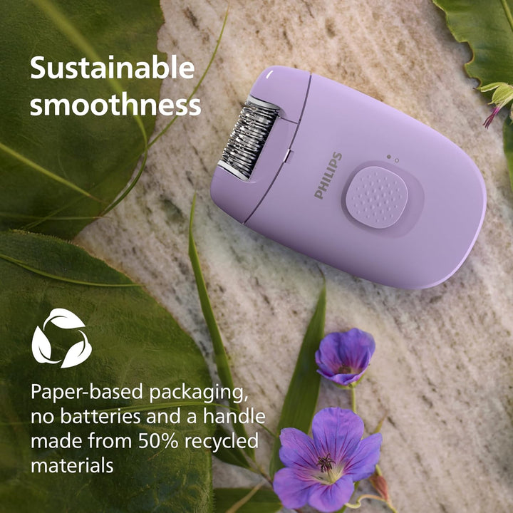 Epilator Series 2000, Corded Epilator for Body and Sensitive Areas, Epilate and Shave, Hair Removal Device for Women, Model BRE237/00