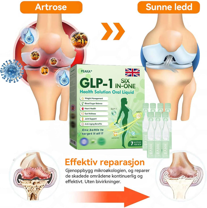 Peaka GLP-1 Six-In-One, Advanced GLP-1, Multi-Action GLP1, Natural Herbal Peaka GLP1 Six in One for All Men and Women (5 Pack)