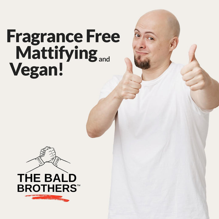 Bald Head Care for Men | Everyday Face & Scalp Care | Matte, No Grease, Vegan | Daily Mens Moisturiser Fragrance Free