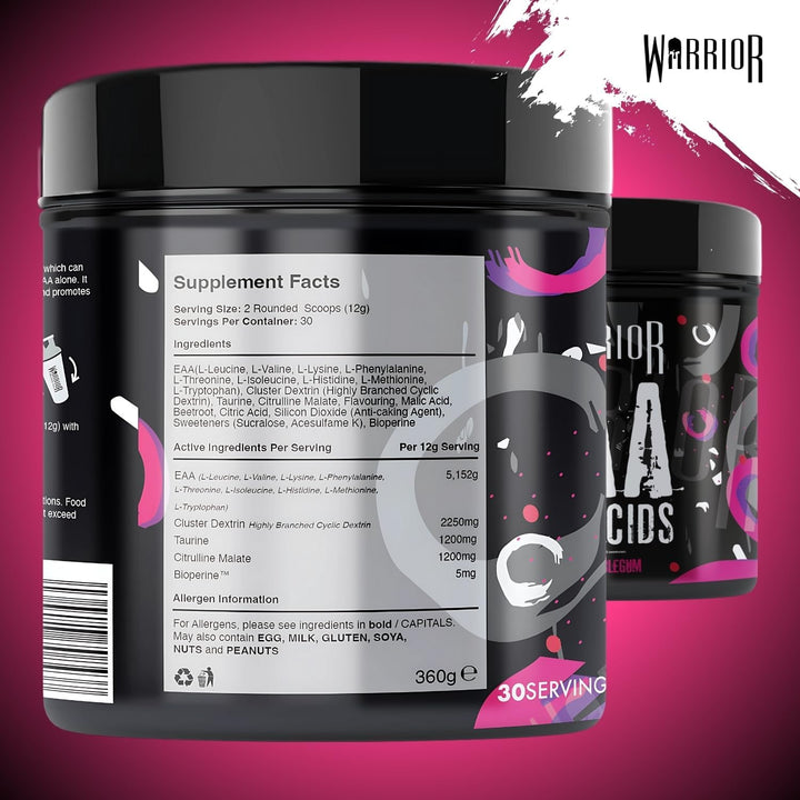 EAA - Essential Amino Acids - 360G - Provides Exceptional Support for Recovery & Muscle Soreness - Formula Includes Cyclic Dextrin, Taurine and More, Grape Bubblegum