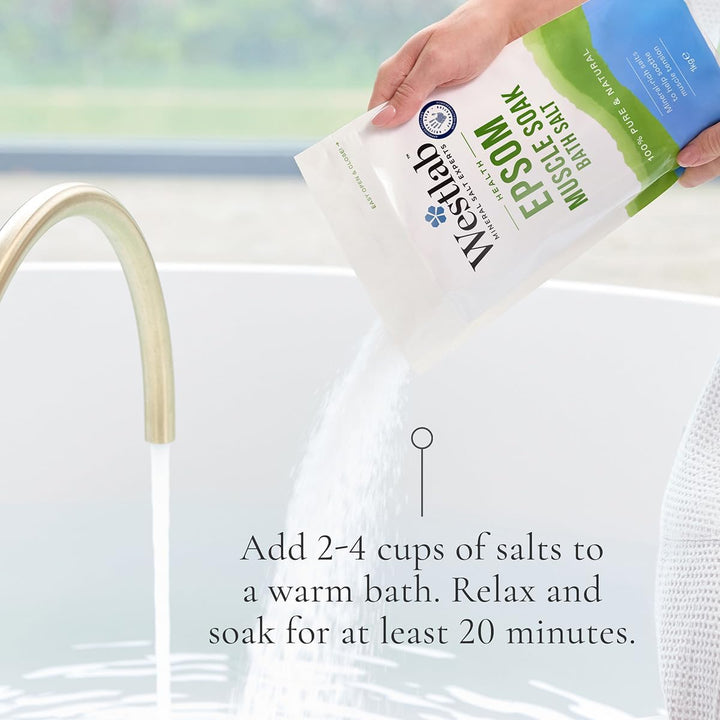 Reviving Epsom Salt | 1Kg Resealable Pouch | Pure and Unscented, Pack of 1