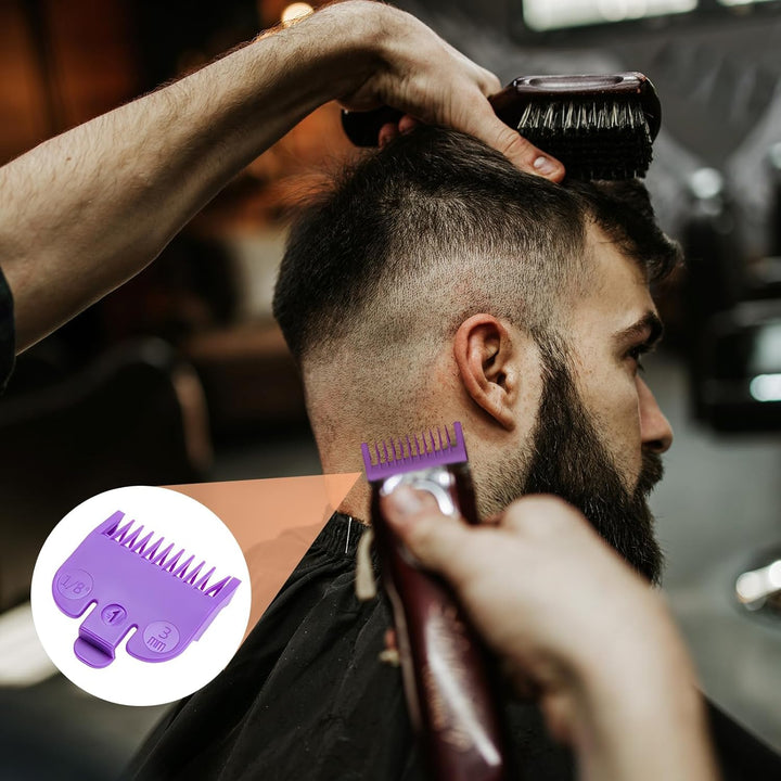 10 Pcs Clipper Guards for Wahl - Multicolor Hair Clipper Guide Combs, Universal Replacement Hair Clipper Limit Comb Set for Most Clippers Trimmers, Professional and Home Use, 1.5Mm to 25Mm