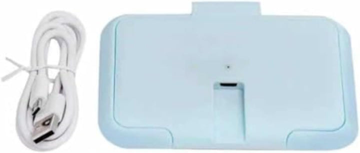 Baby Wipe Warmer,Portable USB Wet Wipe Heater for Babies,High Efficiency Heating (Blue)