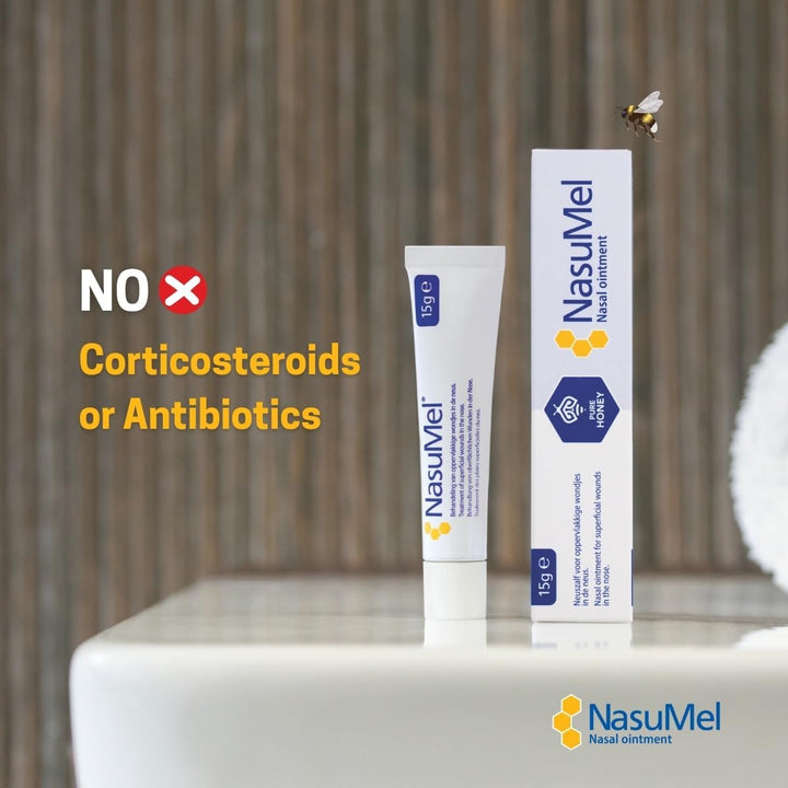 Nasal Ointment with Pure Honey – for Wounds and Crusts in the Nose – Irritated Nasal Mucosa- 15 G