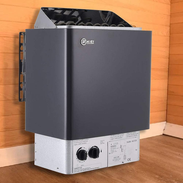Electric Sauna Heater Wet&Dry Sauna Stove Internal Control Built-In Sauna Stove Stainless Steel Sauna Room Heater, for Home, Hotel, Spa, 4.5KW