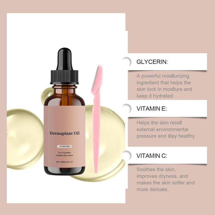 Hydrating Oil, for Face Sensitive Skin Face Shaving Oil for Women, Hair Inhibitor, Hair Remover,Deep Moisturizing & Hydrating, Gently & Non-Irritating Oils Kit (120Ml)