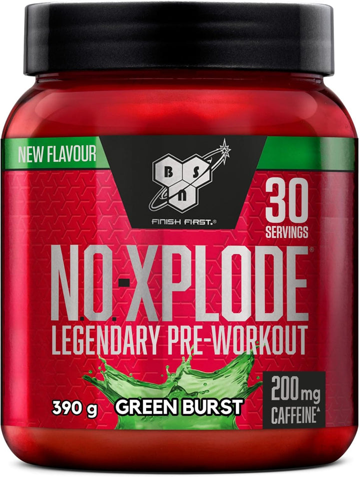 Nutrition N.O.-Xplode Pre Workout Powder Food Supplement, Energy and Focus Support with Caffeine, Amino Acids, Vitamin C and Zinc, Purple Power Flavour, 30 Servings, 390G (Packing May Vary)