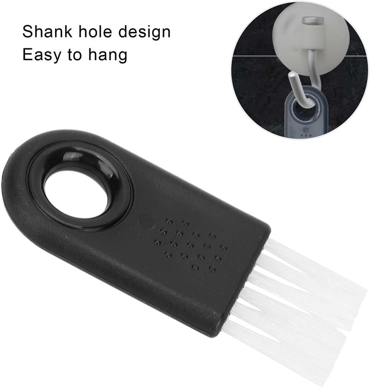 10Pcs Electric Shaver Cleaning Brush, Razor Cleaner Set, Nylon Bristle Brush for All Models, Black Handle with White Nylon Hair