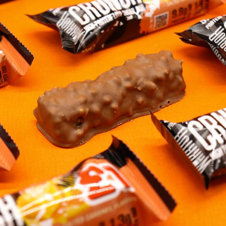 Crunch Mini (Snacksize) – Protein Bars – 9G+ Protein per Bar – Low Carb, Low Sugar Snack – 24 Pack X 32G (Salted Caramel)