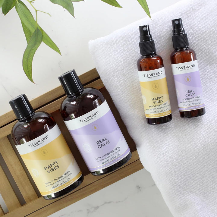 Aromatherapy - Moodfix Body and Room Mist - Patchouli, Bergamot, and Lavender Essential Oil - 100% Natural Pure Essential Oils Blend - 100 Ml