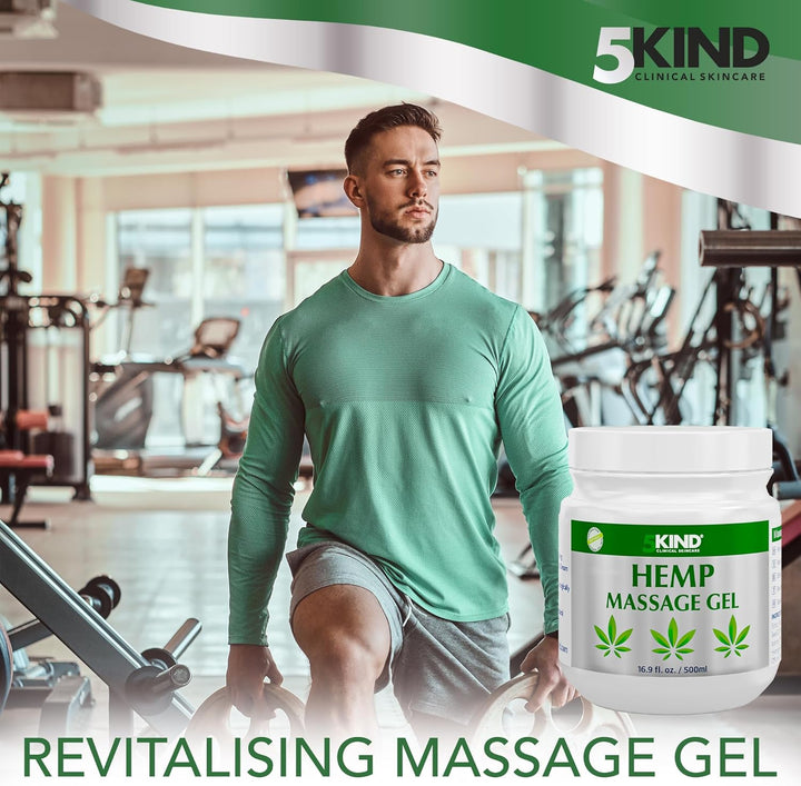 Hemp Active Gel 100Ml - High Strength Formula - Natural Hemp Massage Gel for Back, Muscles, Feet, Knees, Neck & Shoulders - Muscle Rub Rich in Natural Extracts