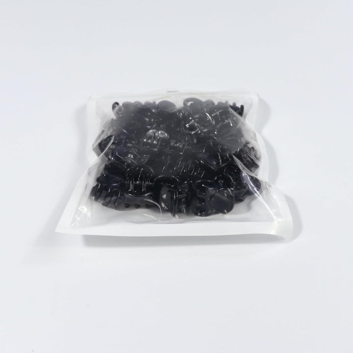 24 Pcs Mini Hair Clips, Claw Clips, Non Slip Plastic Hair Claws, Hair Accessories for Women and Girls (Black)