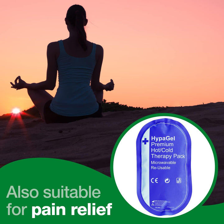 Hypagel Premium Reusable Hot/Cold Therapy Pack, Microwaveable, Freezable Therapy Pack for Sports First Aid, Muscle Strain and Sprain Injuries, Pain Relief