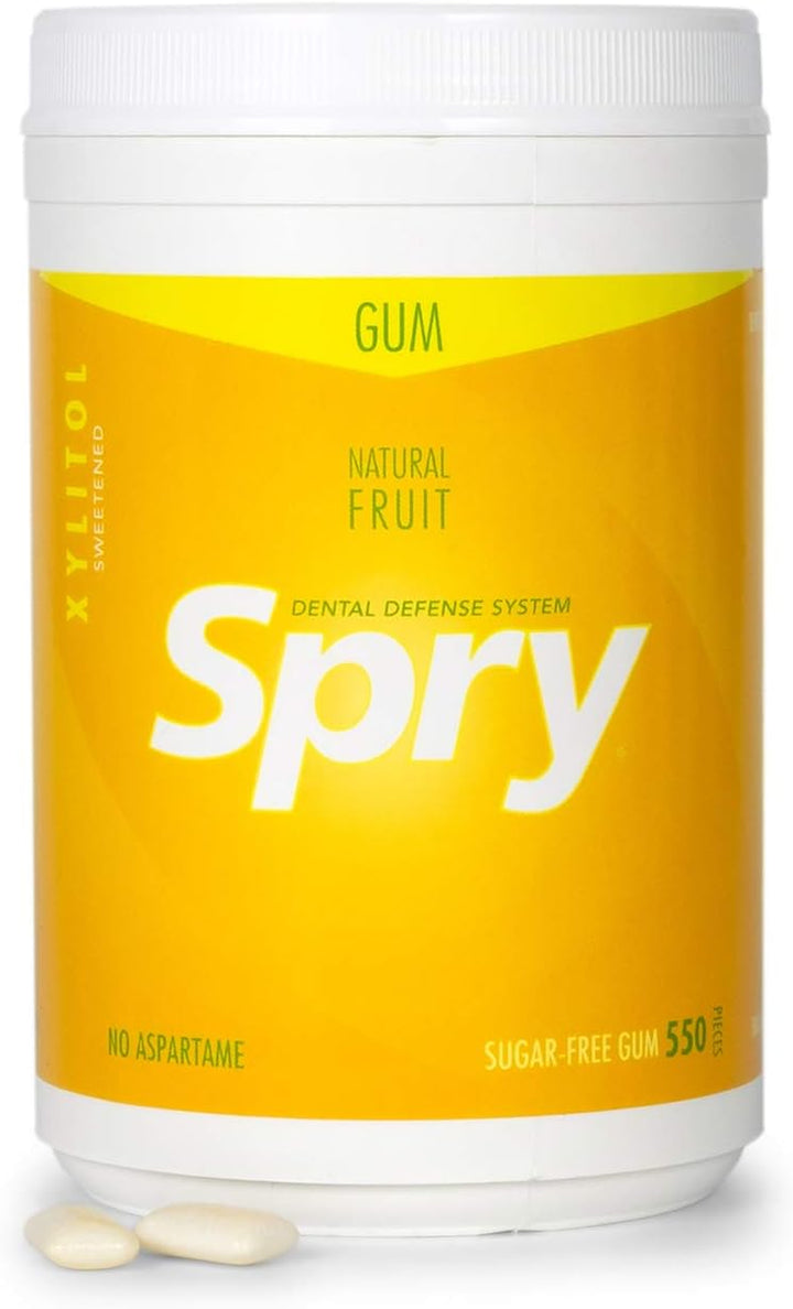 Fresh Natural Xylitol Chewing Gum Dental Defense System - Aspartame-Free, Sugar-Free, Non-Gmo, Gluten-Free (Spearmint, 100 Count - Pack of 1)