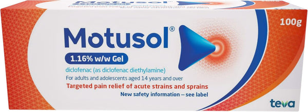 1.16% W/W Gel 100G - Targeted Pain Relief of Joints & Muscles in Acute Strains & Sprains