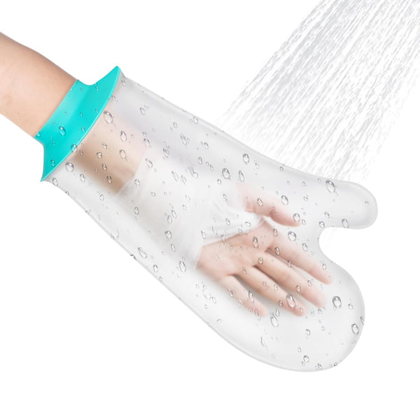 Waterproof Hand Cast Cover for Shower, Reusable Adult Hand Cover, Soft & Comfortable Cast Protectors for Wrist, Finger, Watertight Seal Cast Bag for Bandages, Dressings, Wound Care Supplies