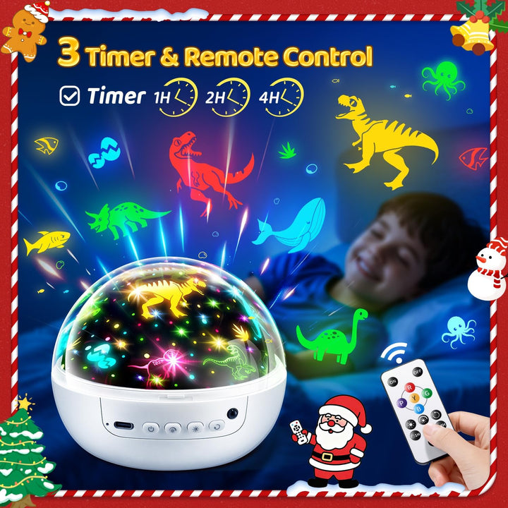 COONIGHT Sensory Toys for Babies, 93 Lighting Mode+Dimmable+Timer+Remote Sensory Lights Star Projector, 360° Rotate Kids Night Light Projector,Baby Boy Gifts Baby Girl Gifts Newborn Toy