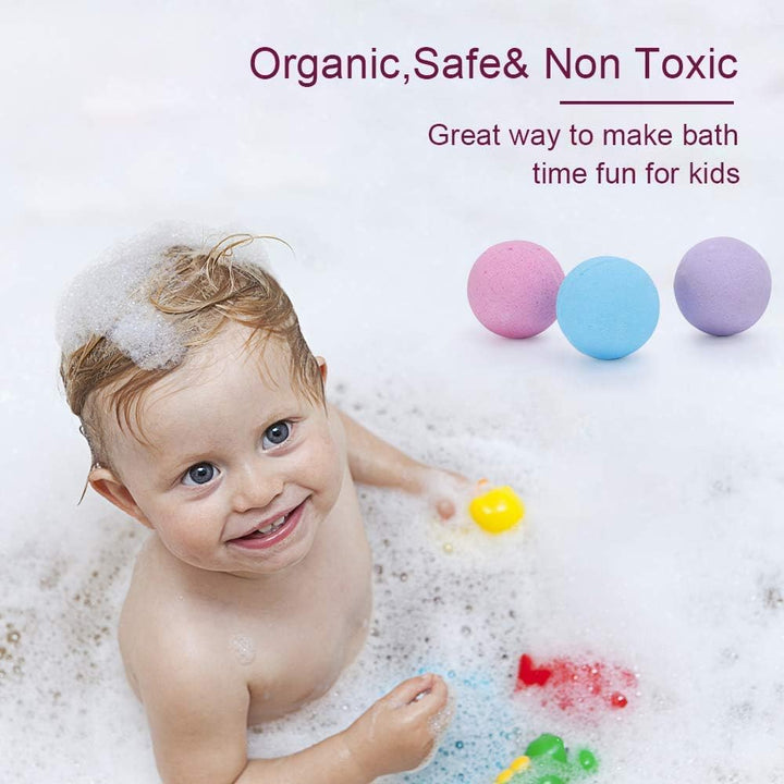 Bath Bombs Gift Set,  Natural Vegan Spa 12 Fizzy Bubble Bath Bomb Kit with Different Organic Essential Oils，Birthday Gift Idea for Her, Women, Men, Kids and Teen Girls
