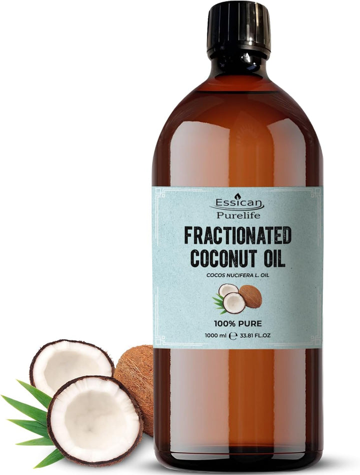 , Pure Coconut Oil Liquid, 200Ml MCT Fractionated Coconut Oil for Skin, Hair & Lip, Carrier Oils for Essential Oils Mixing & Massage, Supports Healthy Hair Growth & Hydrated Skin